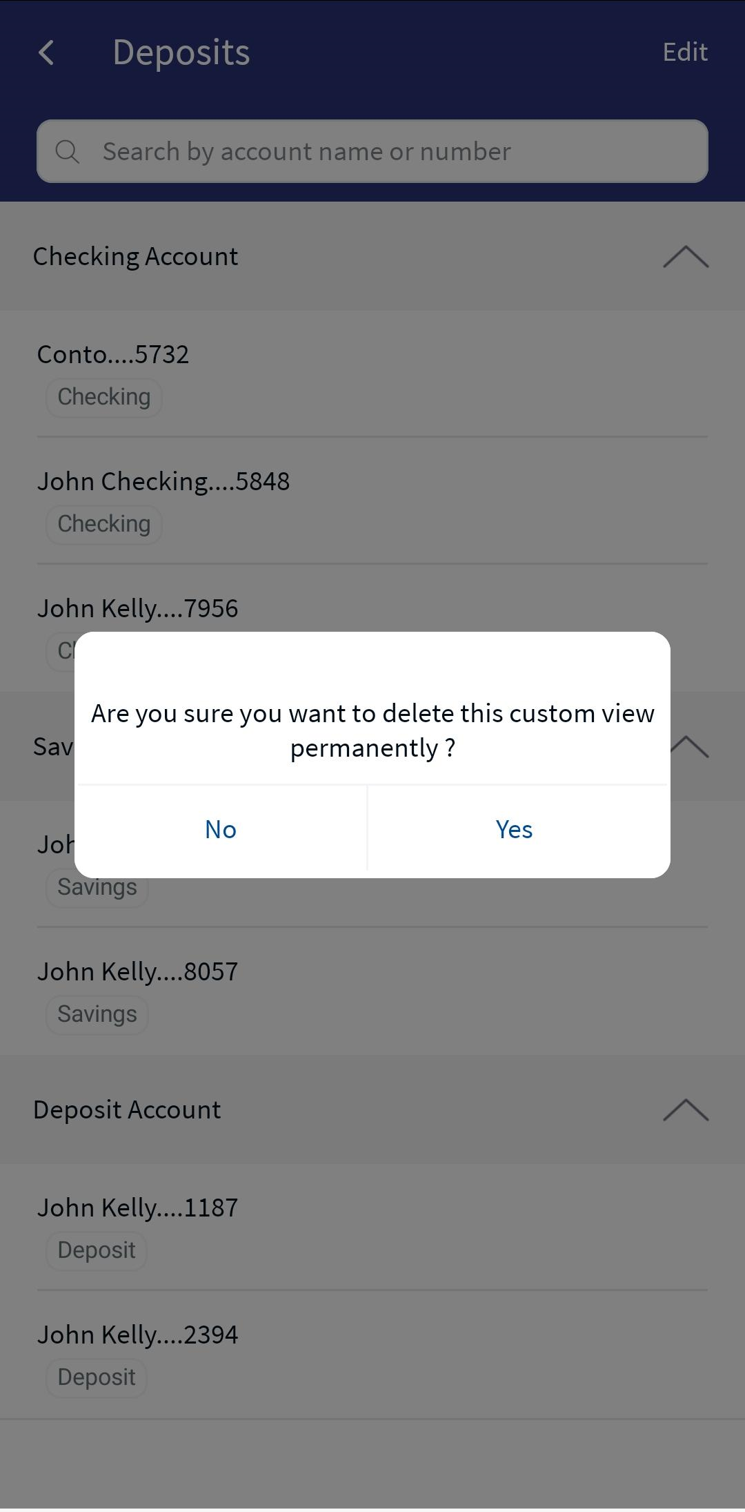 Delete Confirmation